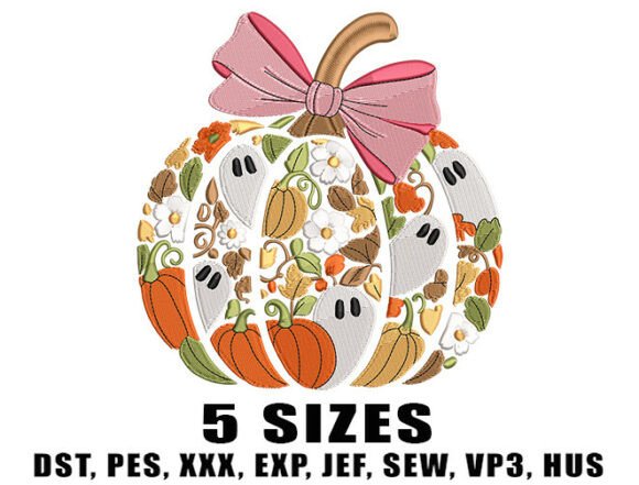 Cute Girly Pumpkin Embroidery Design Review