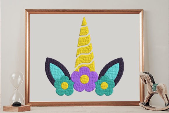 Floral Unicorn Head with Horn Review