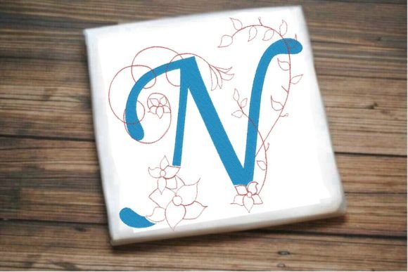 N Letter Vine Monogram Flower Review