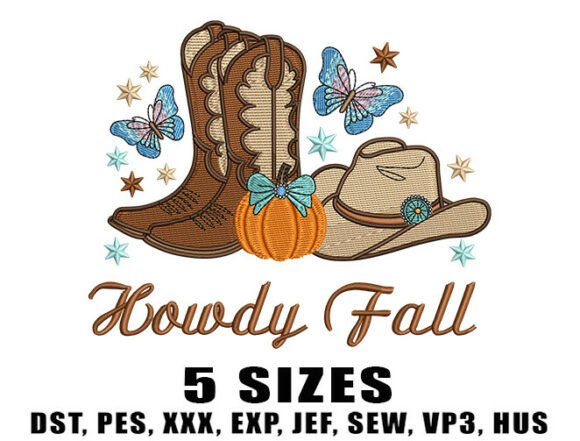 Review: Cozy Fall Cowboy Embroidery Design for Real Projects
