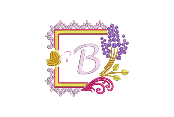 Review: Letter B with Butterfly and Flowers for Etsy Shops