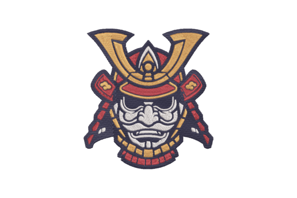 Samurai: A Bold Embroidery Design for Boutique Sweatshirts